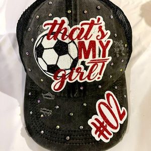 Personalized ponytail ball cap